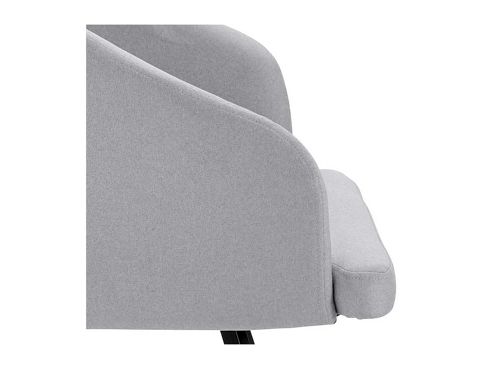 Cocktail Esszimmerstühle in Grau und Schwarz Armlehnen (2er Set)