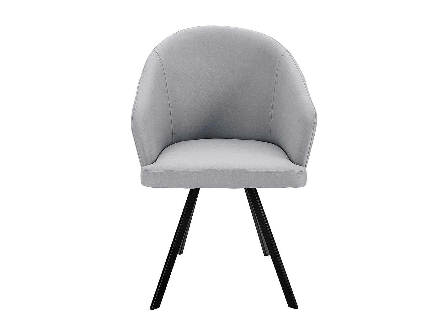 Cocktail Esszimmerstühle in Grau und Schwarz Armlehnen (2er Set)