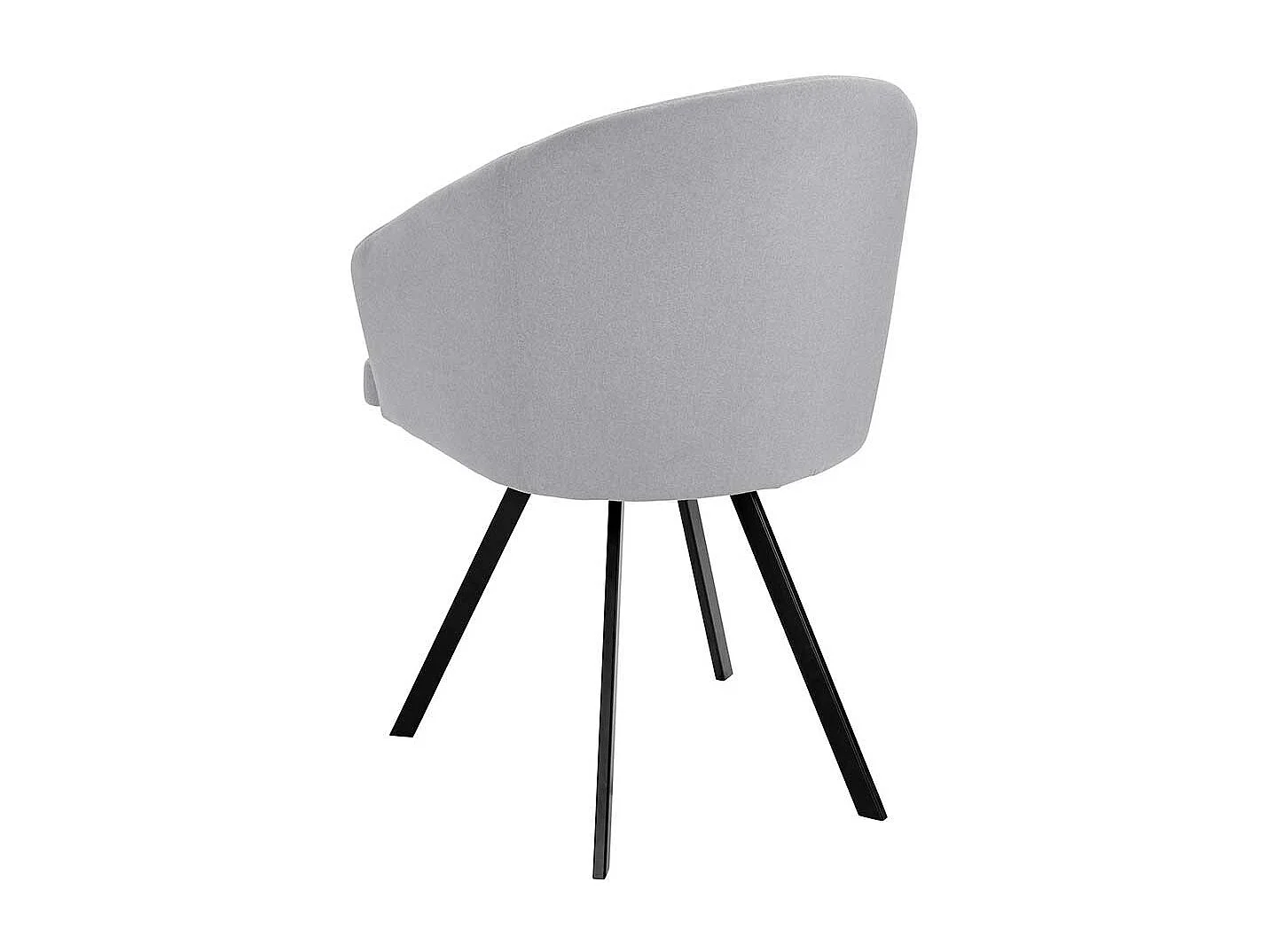 Cocktail Esszimmerstühle in Grau und Schwarz Armlehnen (2er Set)