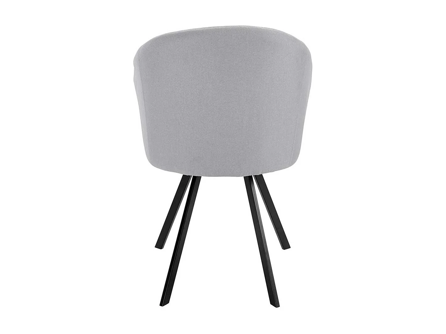 Cocktail Esszimmerstühle in Grau und Schwarz Armlehnen (2er Set)