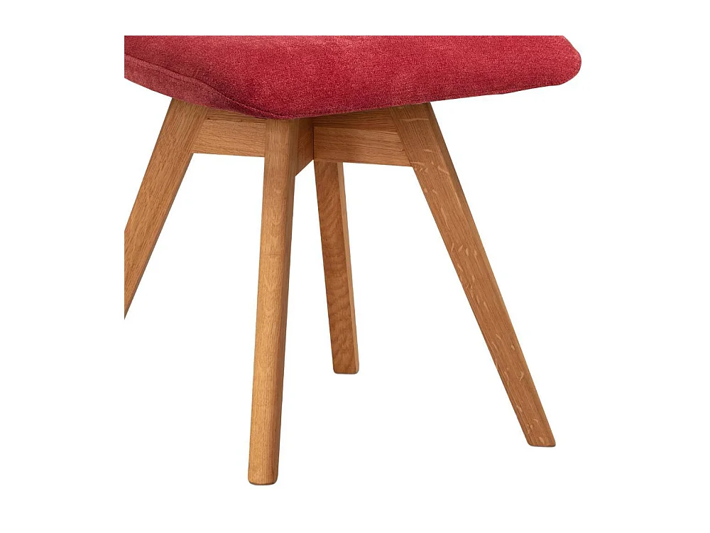 Esszimmerstuhl Esstischstuhl in Rot und Wildeichefarben (2er Set)