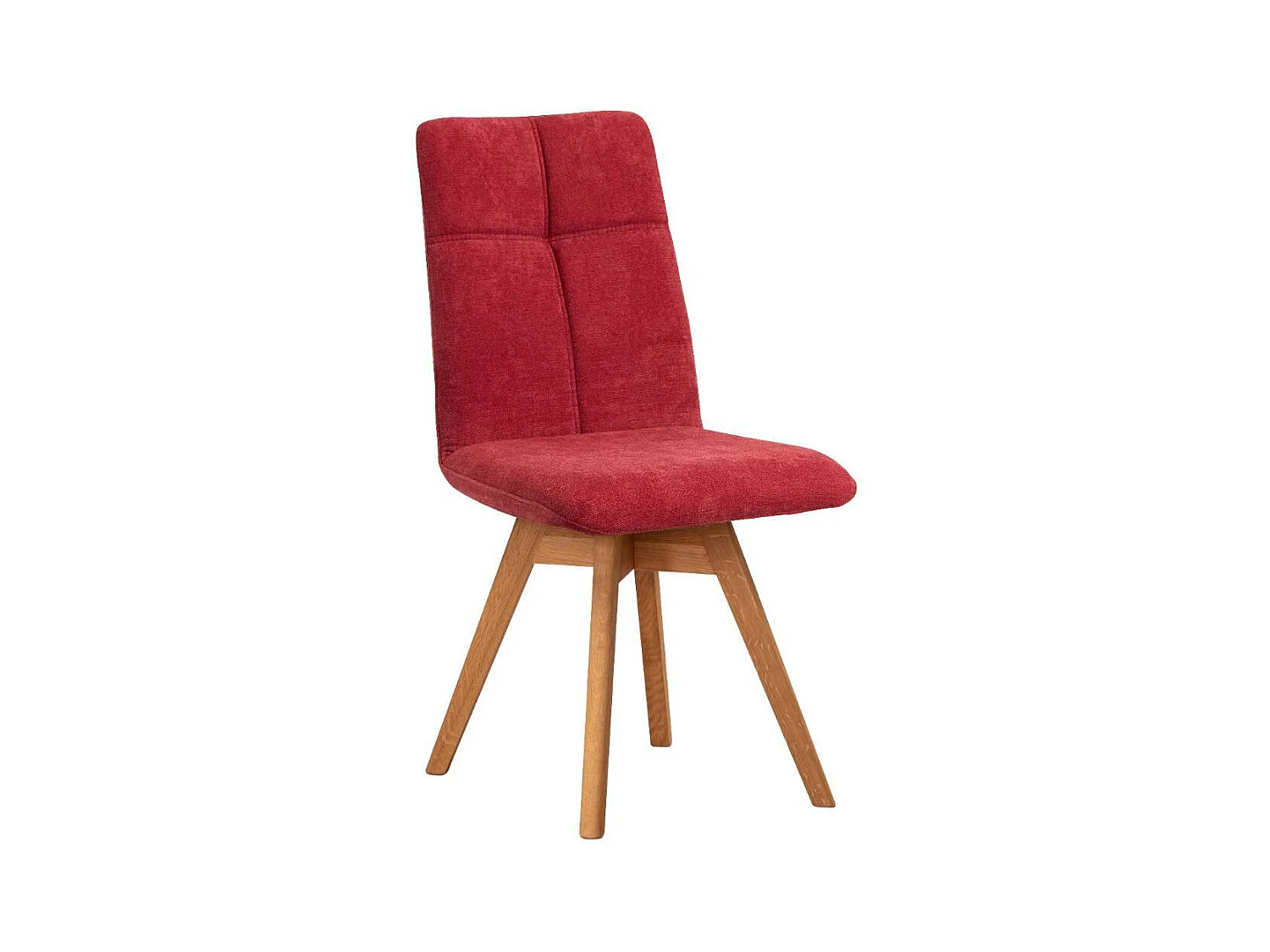 Esszimmerstuhl Esstischstuhl in Rot und Wildeichefarben (2er Set)