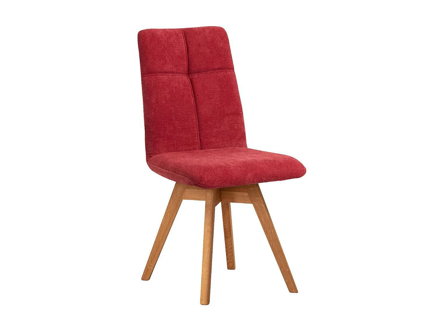 Esszimmerstuhl Esstischstuhl in Rot und Wildeichefarben (2er Set)