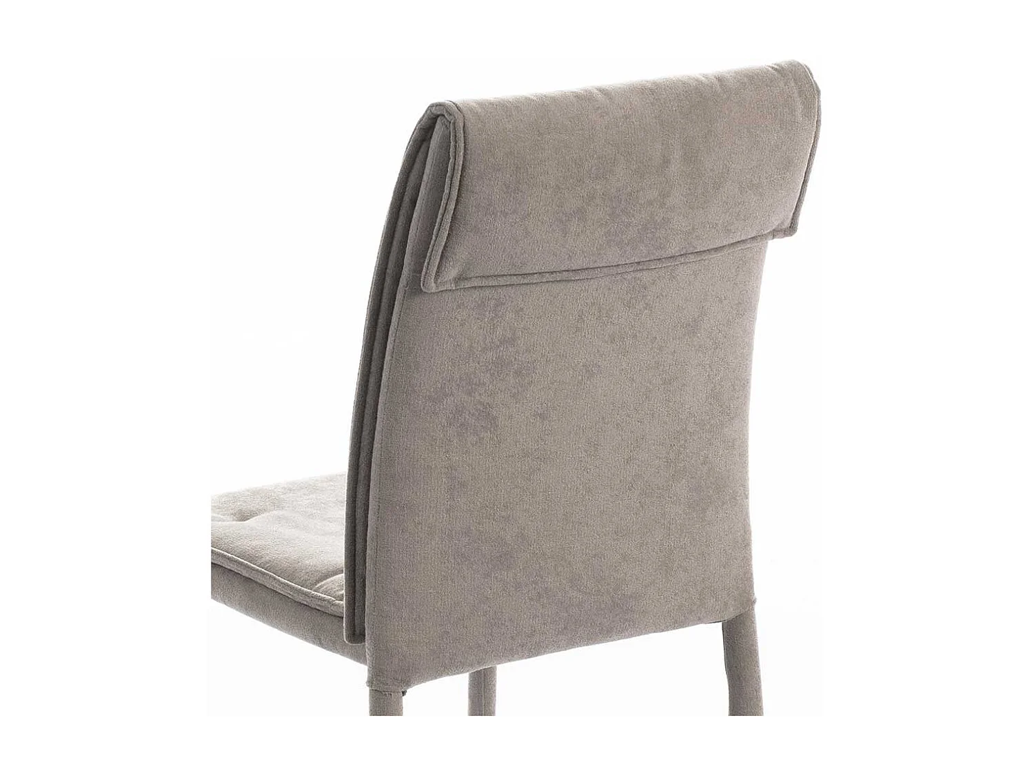 St�hle in Hellgrau Microfaser Metallgestell (4er Set)