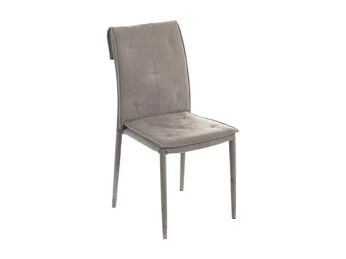 St�hle in Hellgrau Microfaser Metallgestell (4er Set)