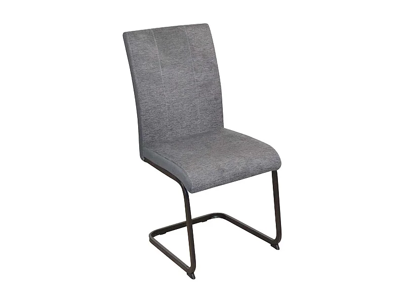 Swingstuhl in Anthrazit und Schwarz 48 cm Sitzhöhe (4er Set)