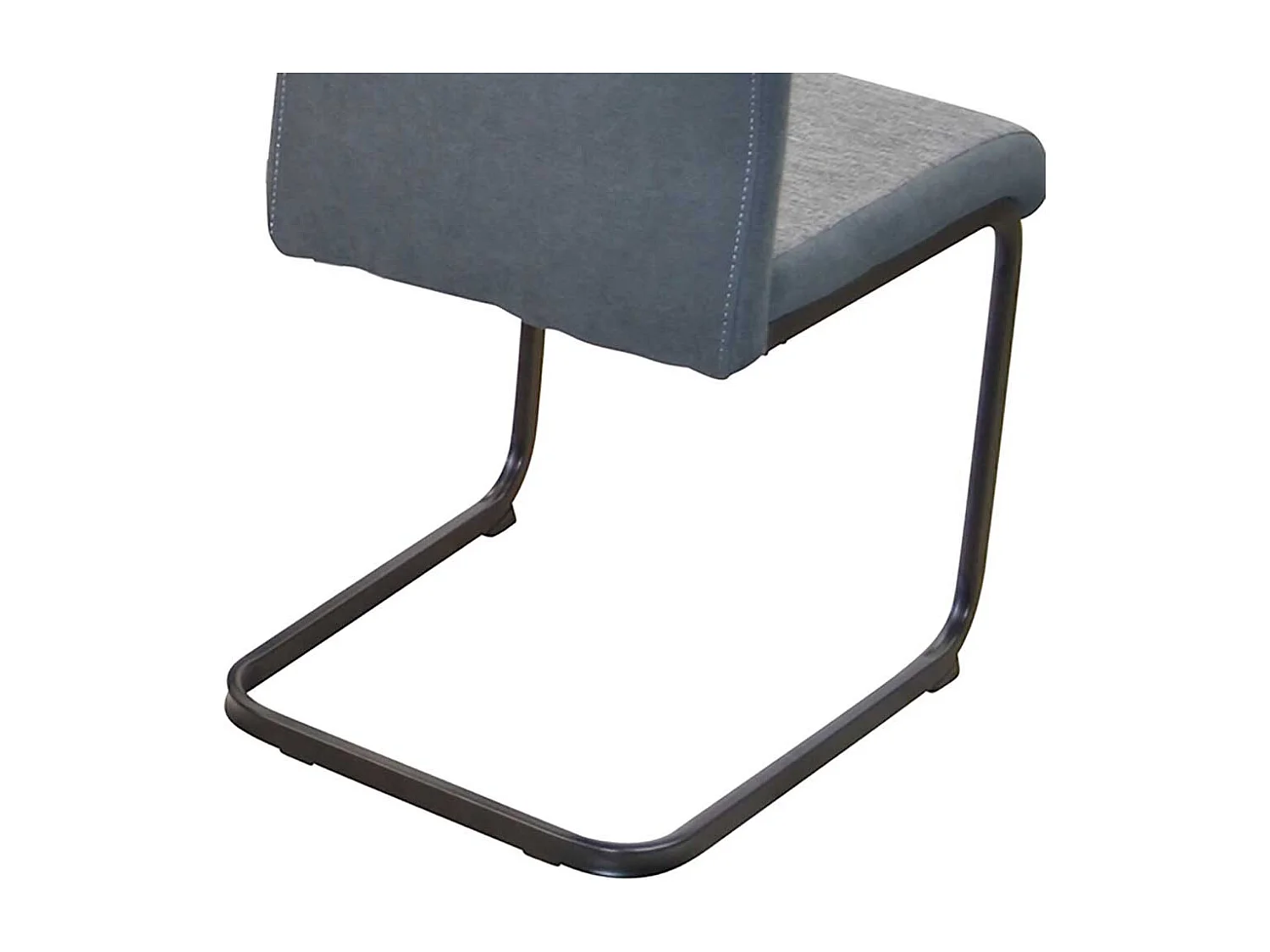 Swingstuhl in Anthrazit und Schwarz 48 cm Sitzhöhe (4er Set)