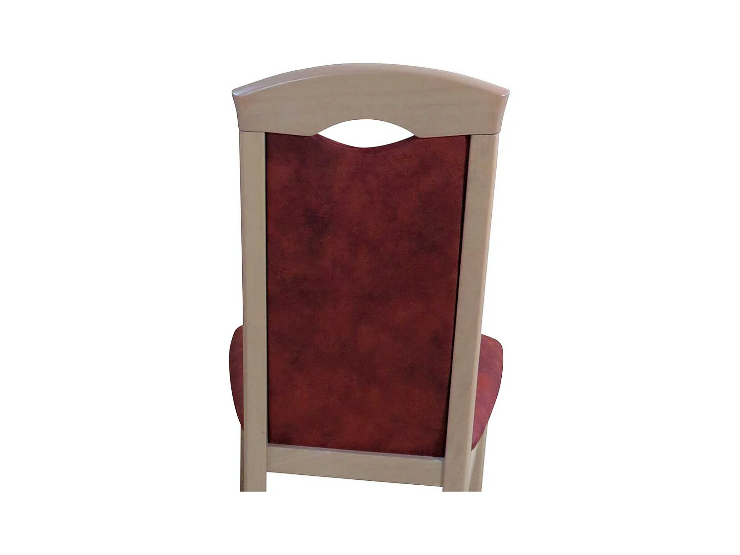 Esstischstuhl aus Massivholz Vintage Braun Stoff (2er Set)