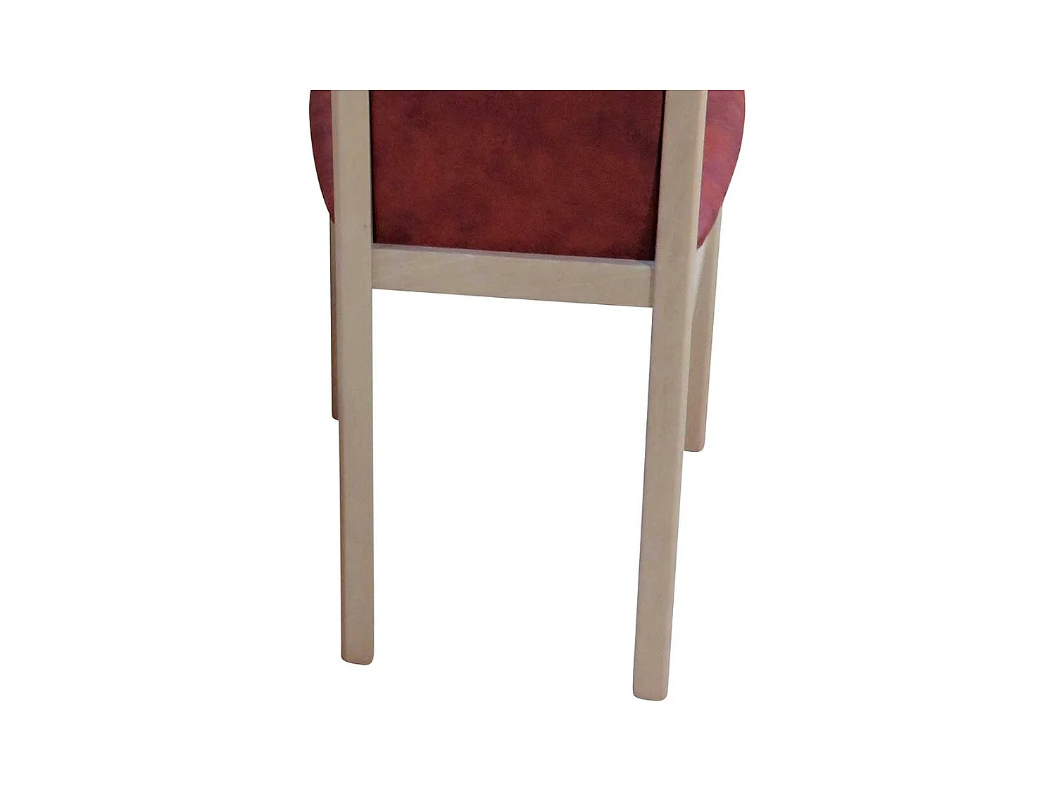 Esstischstuhl aus Massivholz Vintage Braun Stoff (2er Set)