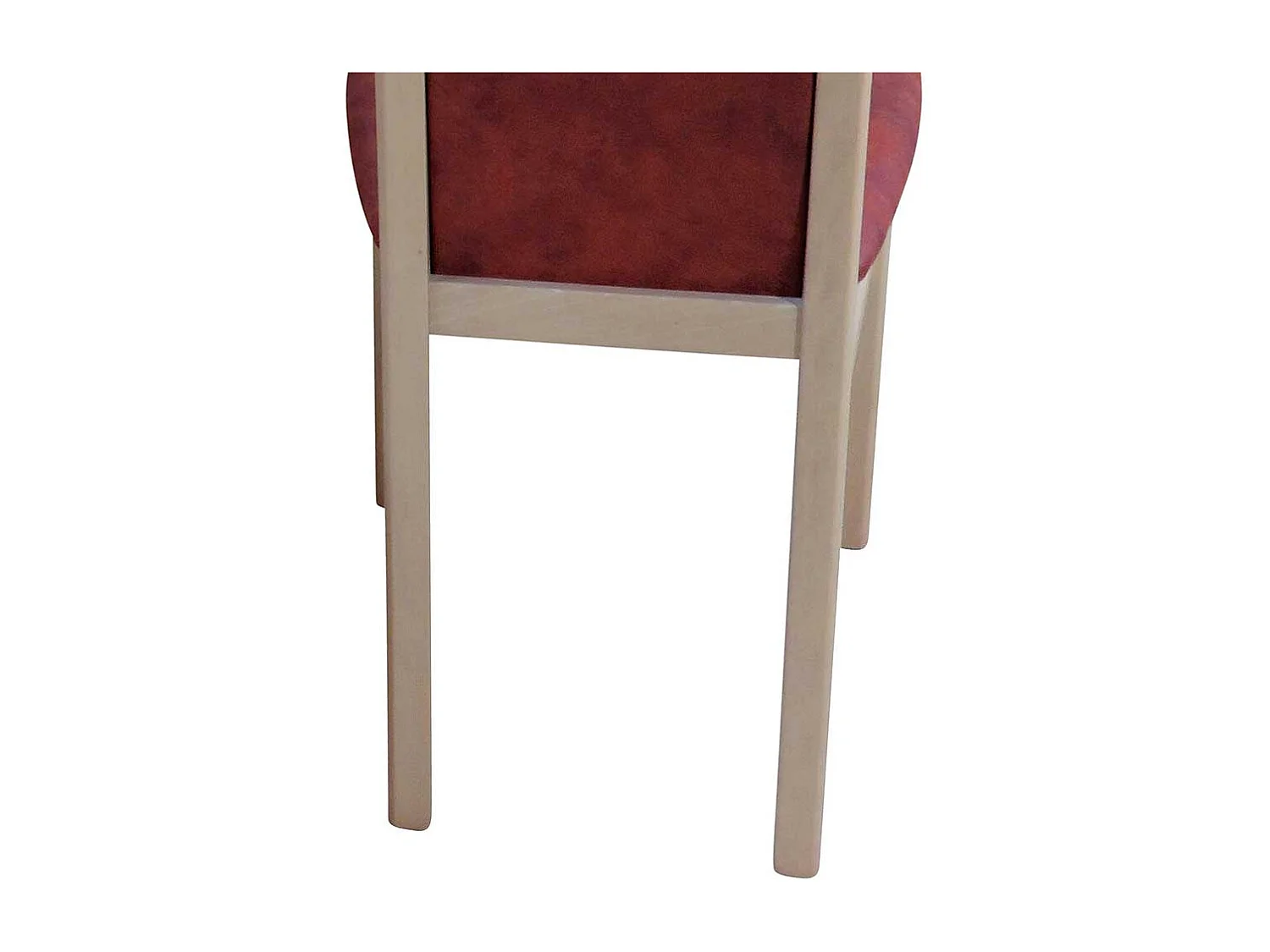 Esstischstuhl aus Massivholz Vintage Braun Stoff (2er Set)