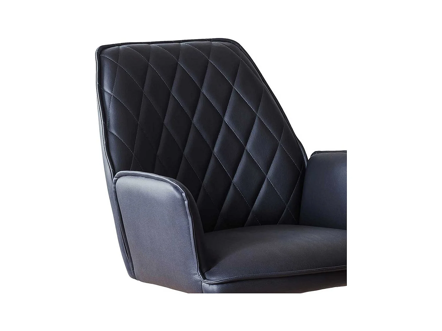 Polsterstuhl Esszimmer Set mit Armlehnen Gestell aus Metall (2er Set)