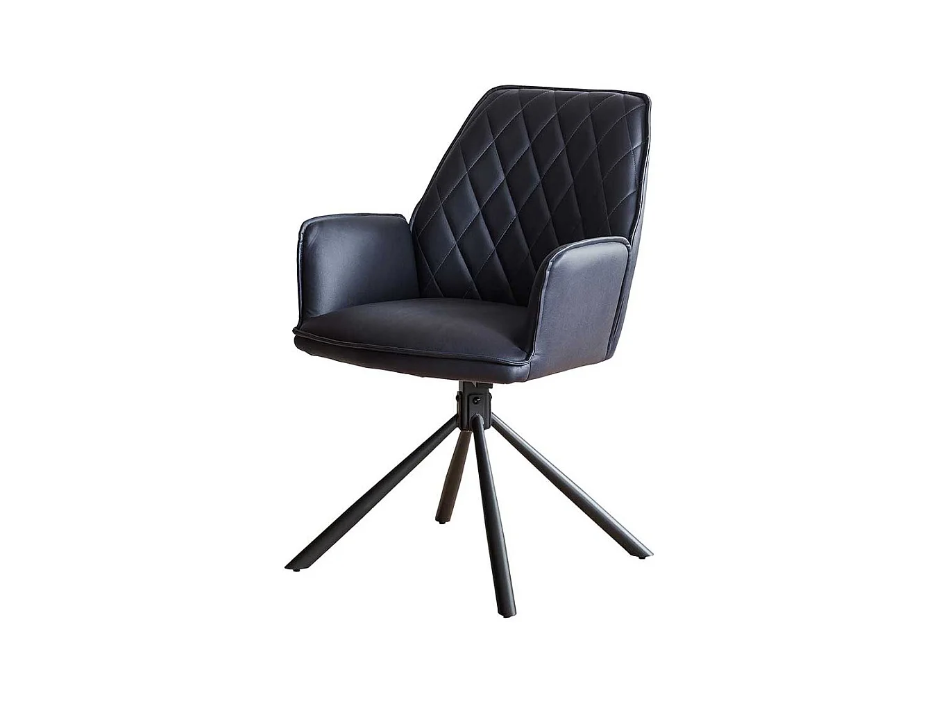 Polsterstuhl Esszimmer Set mit Armlehnen Gestell aus Metall (2er Set)