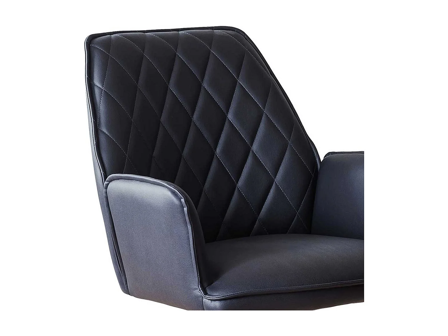 Polsterstuhl Esszimmer Set mit Armlehnen Gestell aus Metall (2er Set)