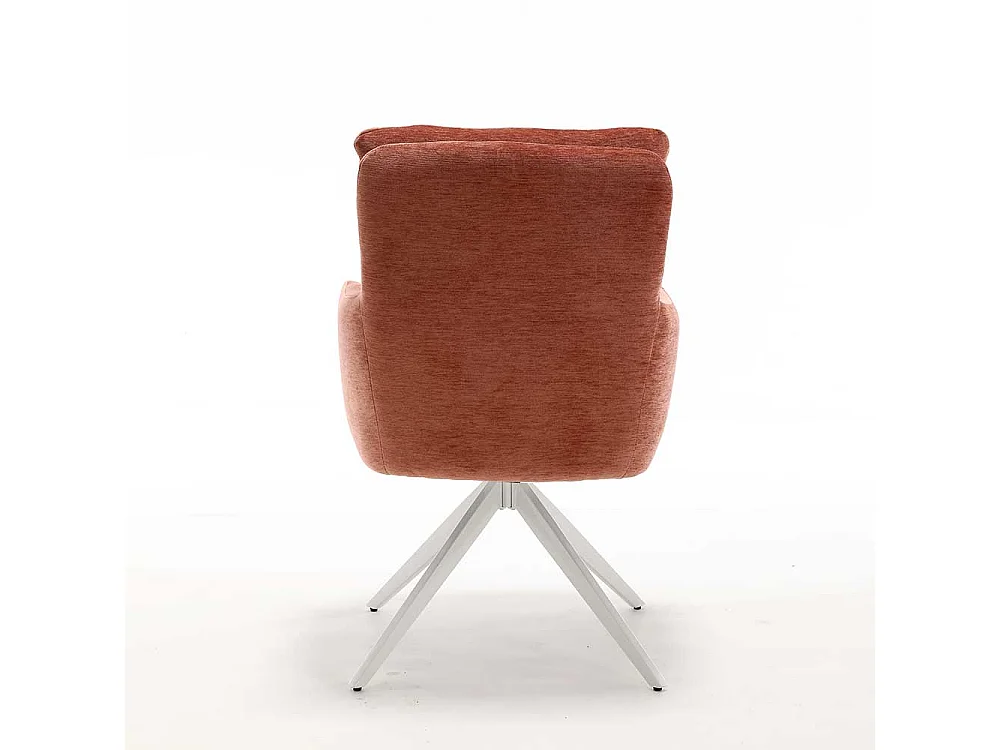 Armlehner Stuhl Set in Kupferfarben mit Gestell aus Metall (2er Set)