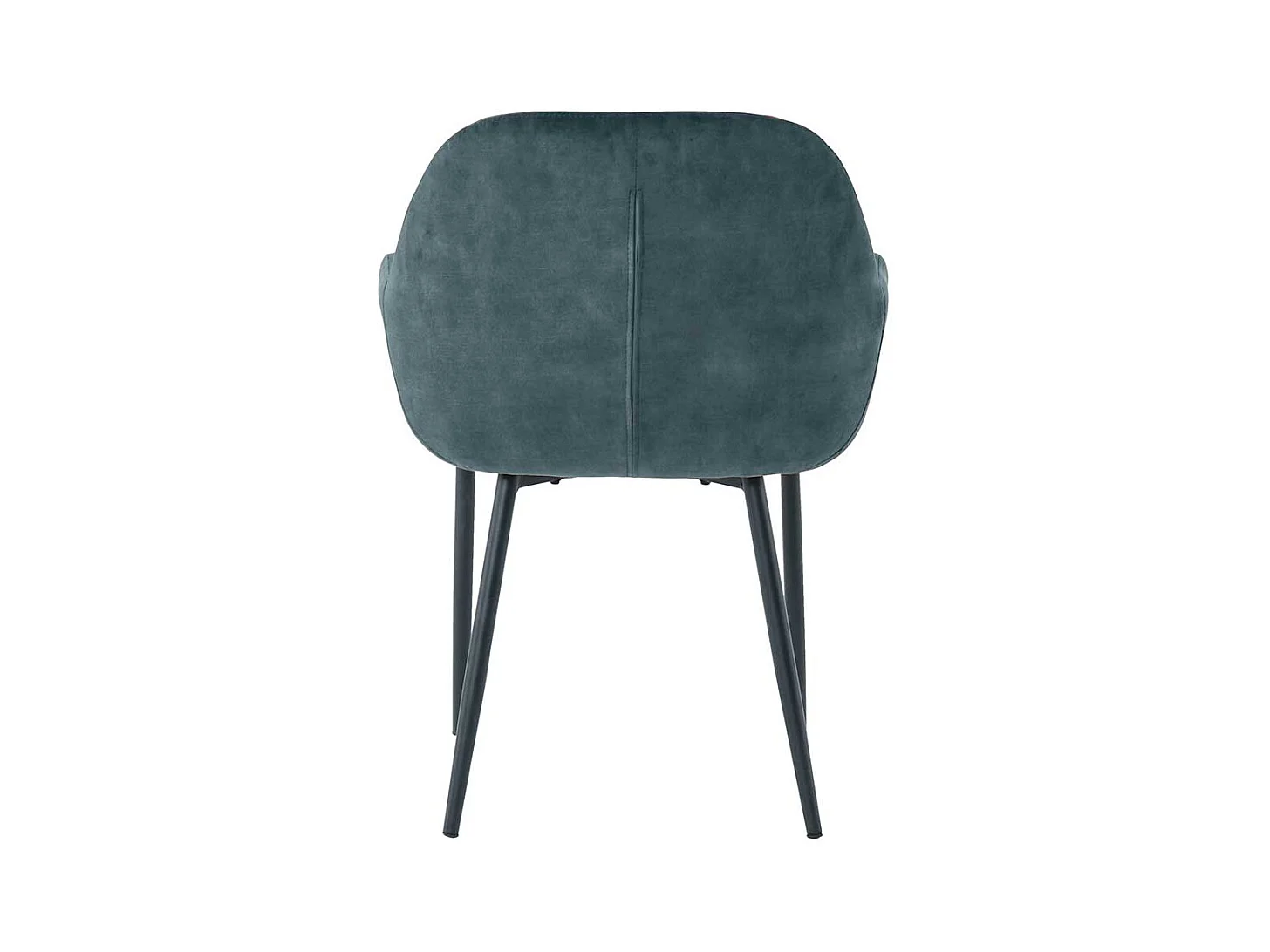 Samt Stuhl Set in Blau und Schwarz Gestell aus Metall (2er Set)