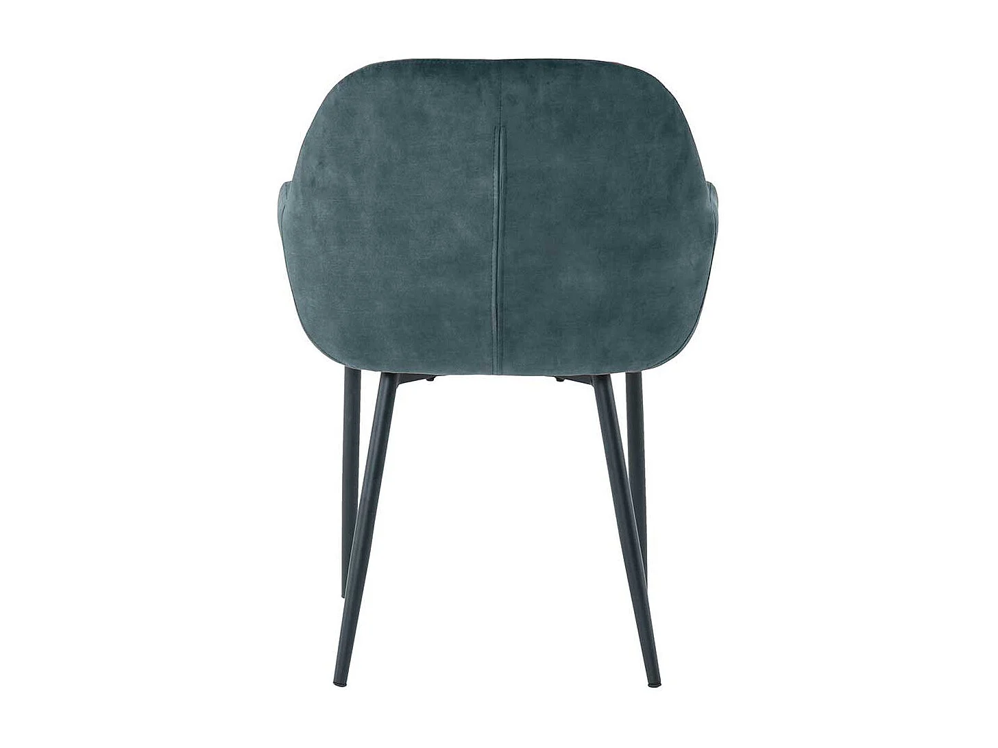 Samt Stuhl Set in Blau und Schwarz Gestell aus Metall (2er Set)