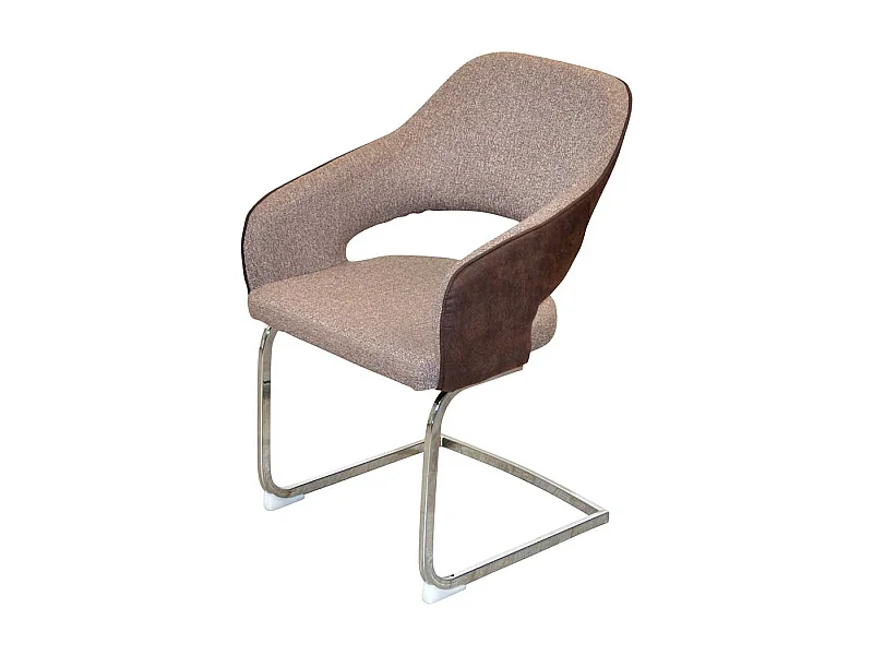 Esszimmer Schwingstühle mit Armlehnen Rücken Ausschnitt (2er Set)