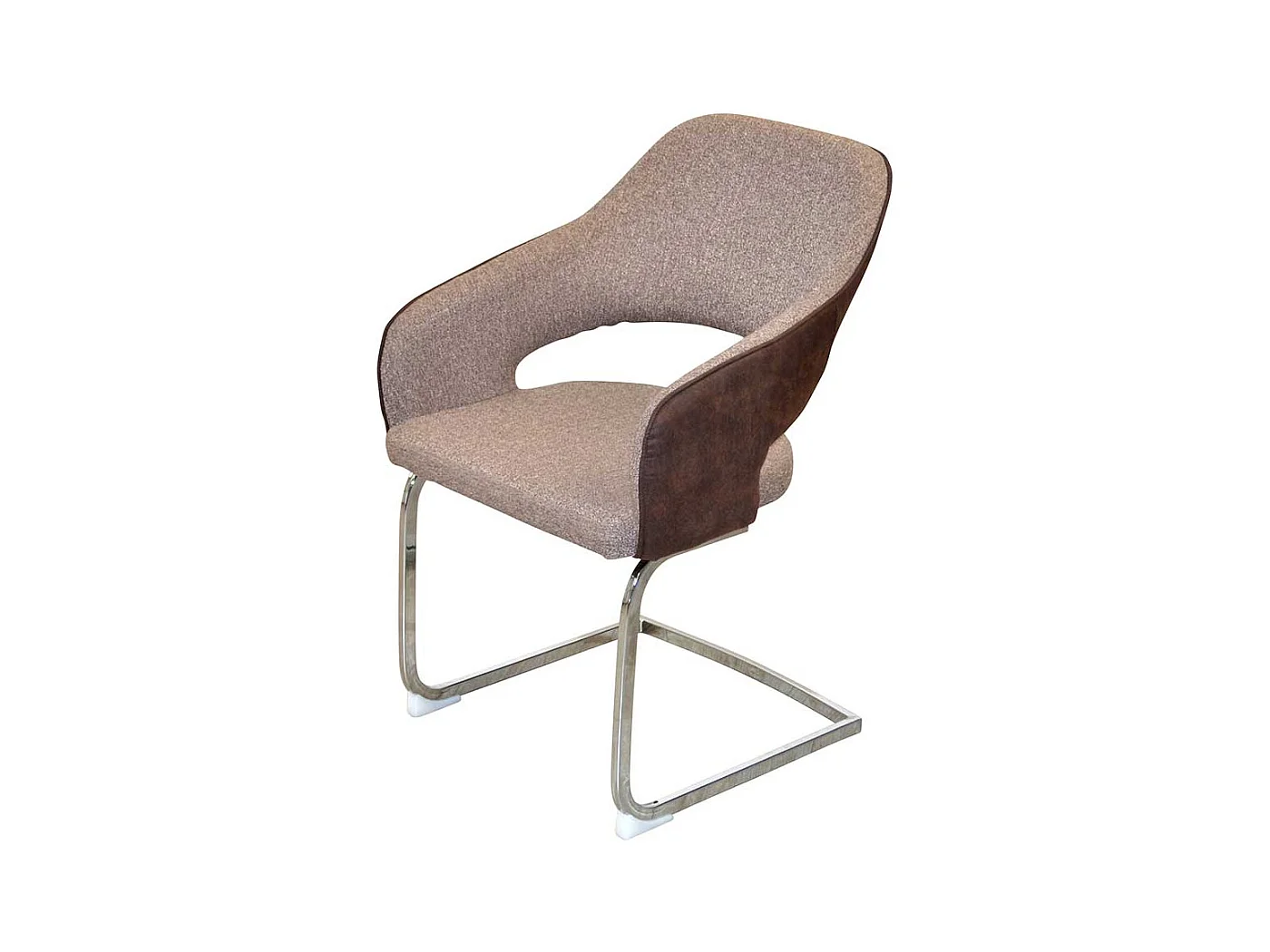 Esszimmer Schwingstühle mit Armlehnen Rücken Ausschnitt (2er Set)