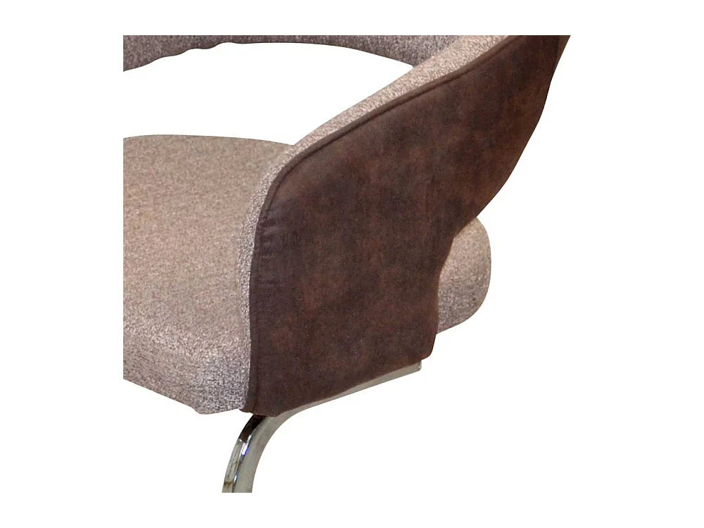 Esszimmer Schwingstühle mit Armlehnen Rücken Ausschnitt (2er Set)