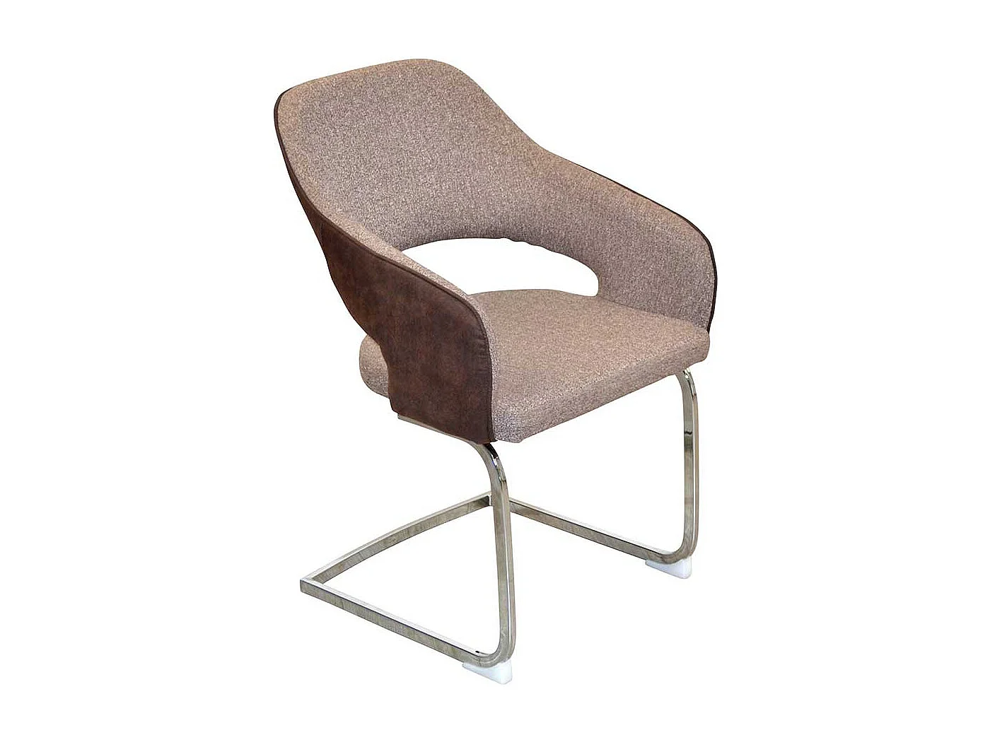 Esszimmer Schwingstühle mit Armlehnen Rücken Ausschnitt (2er Set)