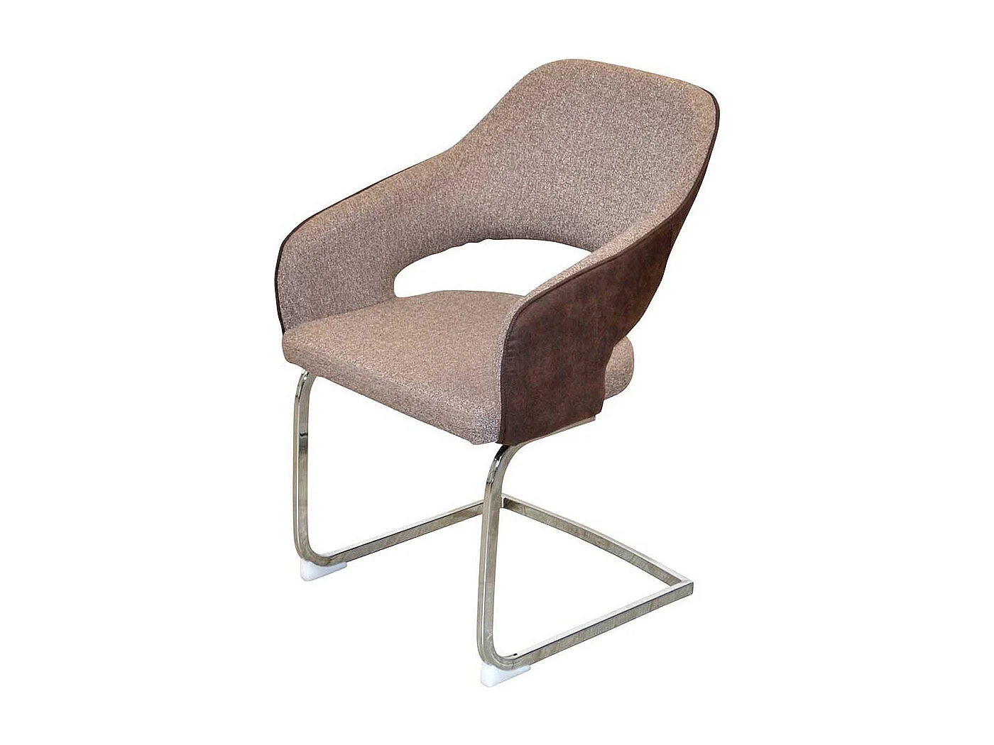 Esszimmer Schwingstühle mit Armlehnen Rücken Ausschnitt (2er Set)