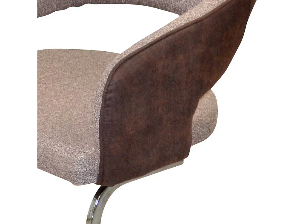 Esszimmer Schwingstühle mit Armlehnen Rücken Ausschnitt (2er Set)