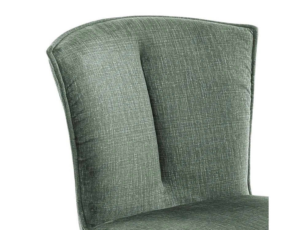 Essstuhl Stuhl K�che in Dunkelgr�n mit gepolsterter R�ckenlehne (2er Set)