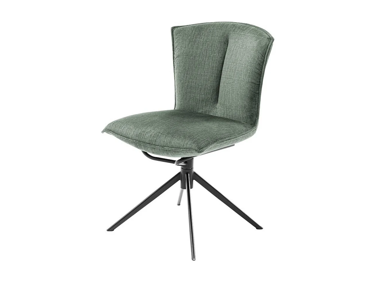 Essstuhl Stuhl K�che in Dunkelgr�n mit gepolsterter R�ckenlehne (2er Set)