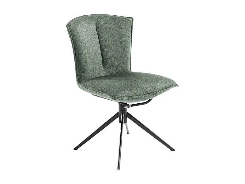 Essstuhl Stuhl K�che in Dunkelgr�n mit gepolsterter R�ckenlehne (2er Set)