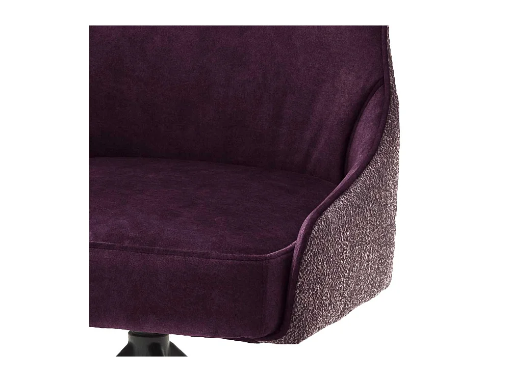 Esstisch St�hle in Dunkelrot Stoff drehbar (2er Set)