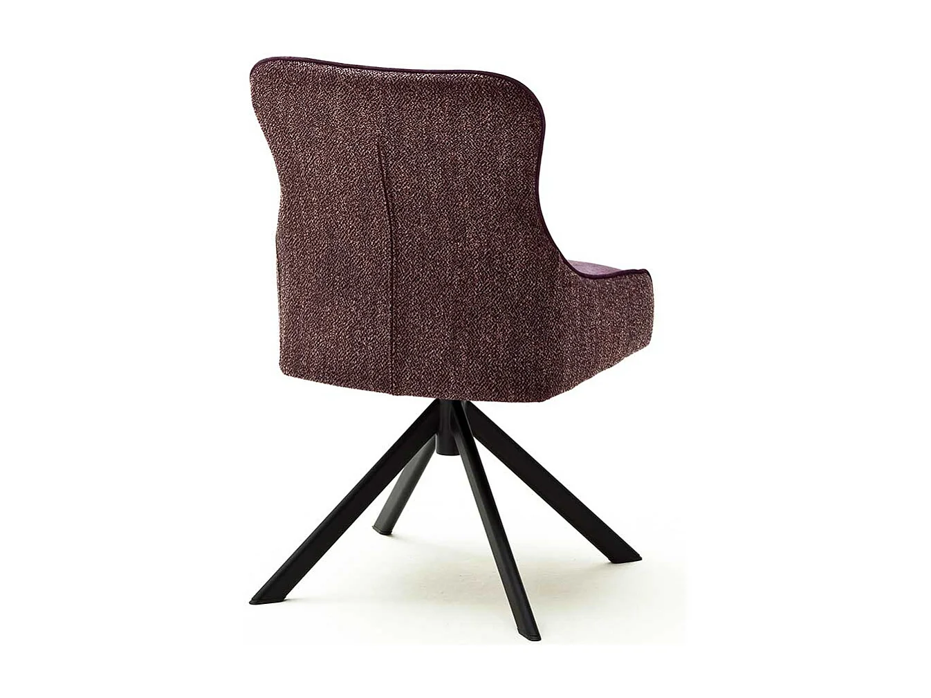 Esstisch St�hle in Dunkelrot Stoff drehbar (2er Set)