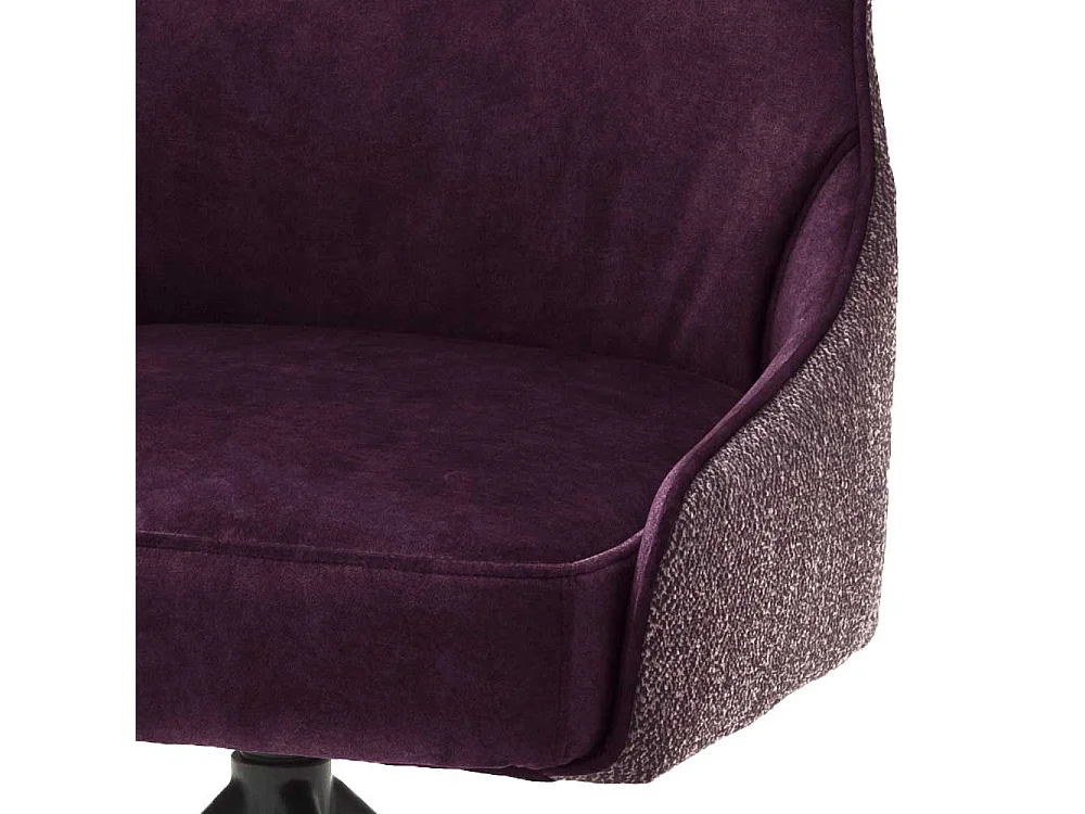 Esstisch St�hle in Dunkelrot Stoff drehbar (2er Set)