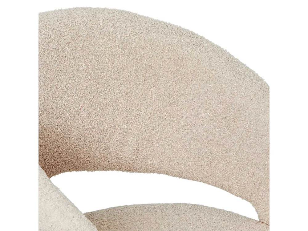 Esszimmerstuhl Stuhl Esszimmer mit Armlehnen aus Boucle (2er Set)