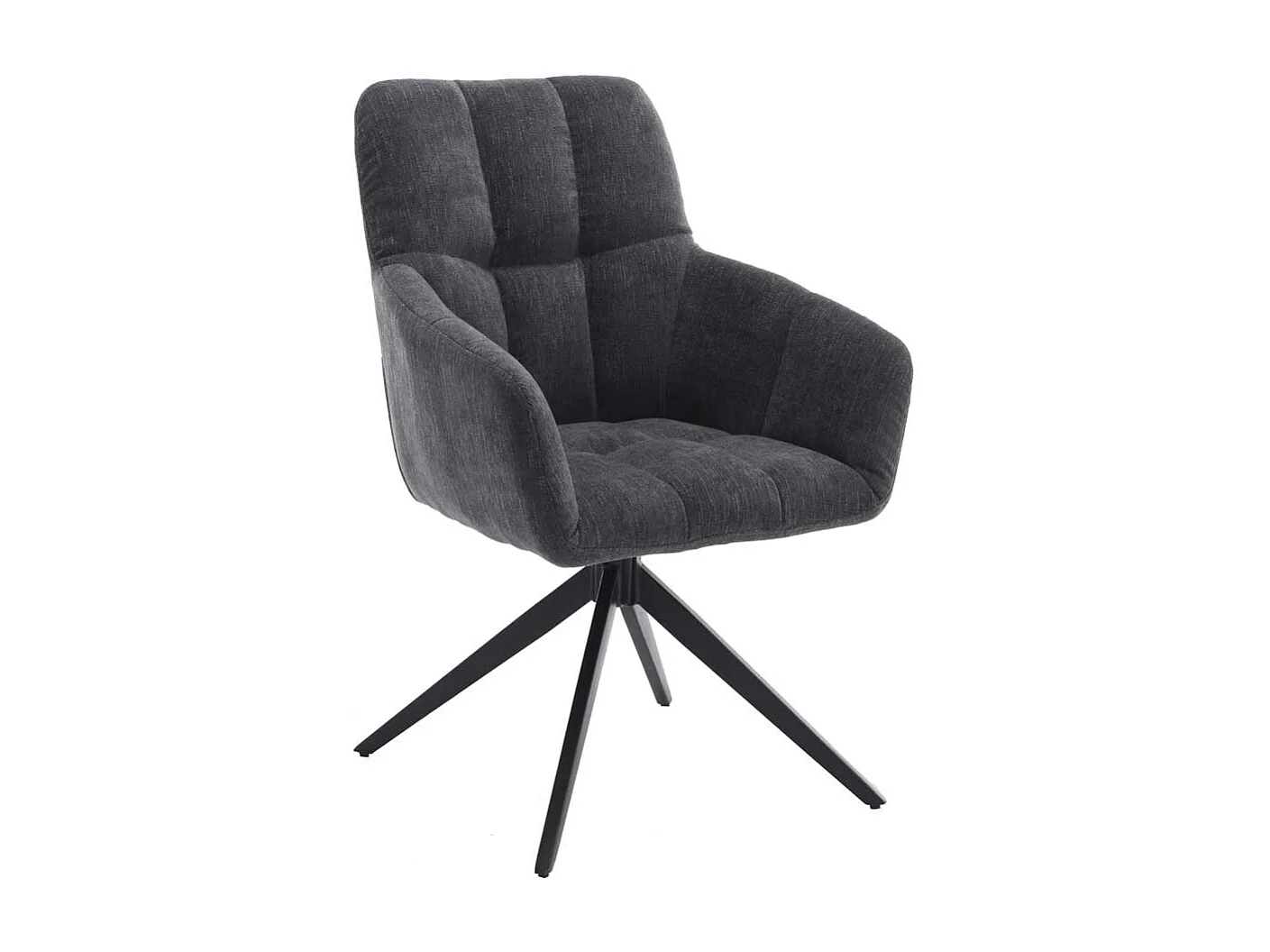 Esszimmerstuhl mit Armlehnen drehbar (2er Set)