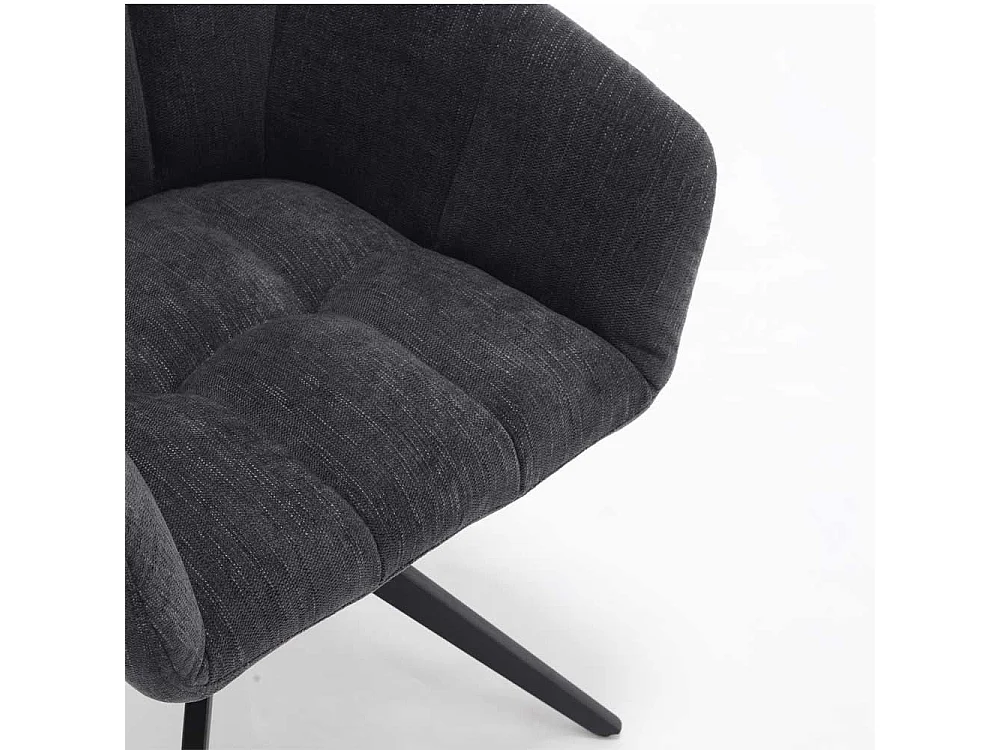 Esszimmerstuhl mit Armlehnen drehbar (2er Set)