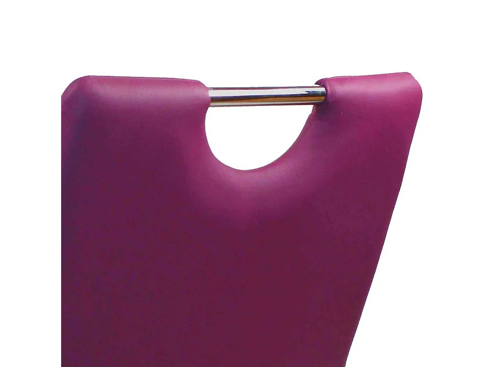 Stapelstühle Küche in Bordeaux Gestell aus Metall (4er Set)