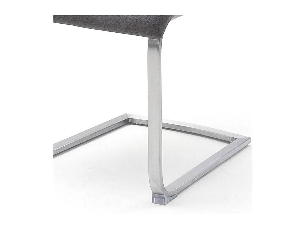 Schwingstuhl Esszimmerstuhl aus Webstoff mit Gestell aus Metall (2er Set)