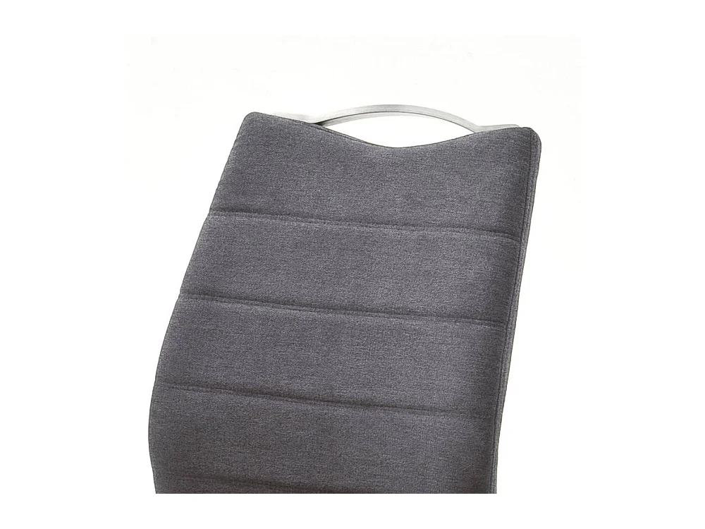 Schwingstuhl Esszimmerstuhl aus Webstoff mit Gestell aus Metall (2er Set)