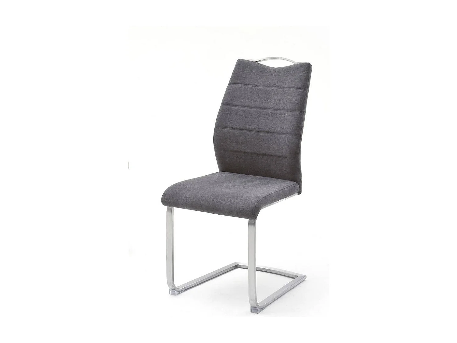 Schwingstuhl Esszimmerstuhl aus Webstoff mit Gestell aus Metall (2er Set)