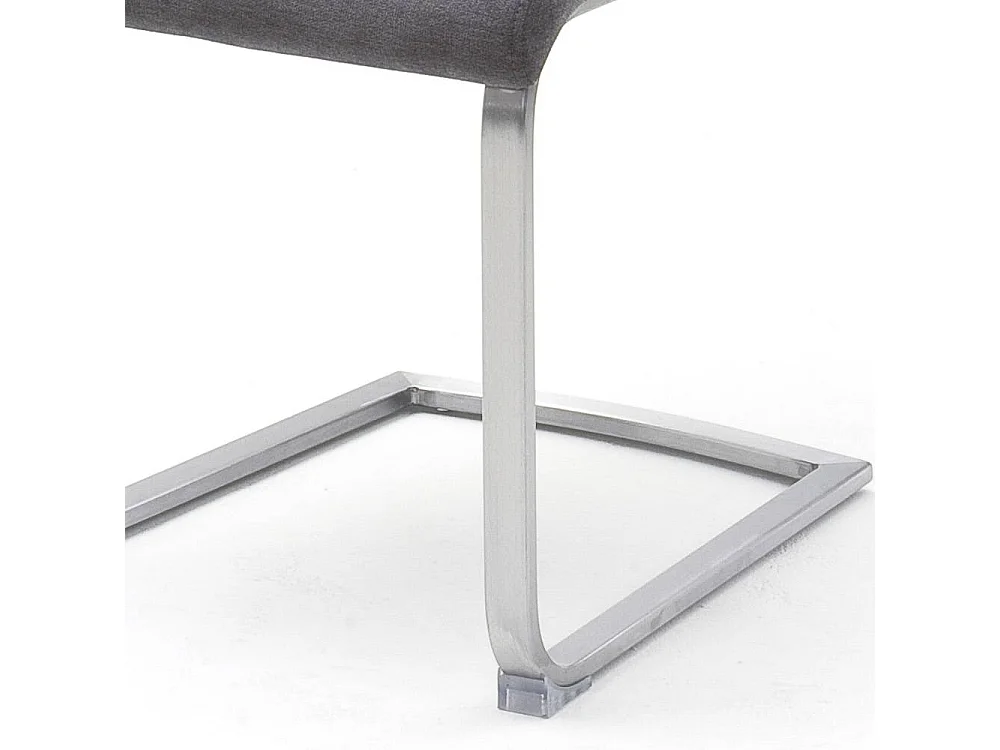 Schwingstuhl Esszimmerstuhl aus Webstoff mit Gestell aus Metall (2er Set)