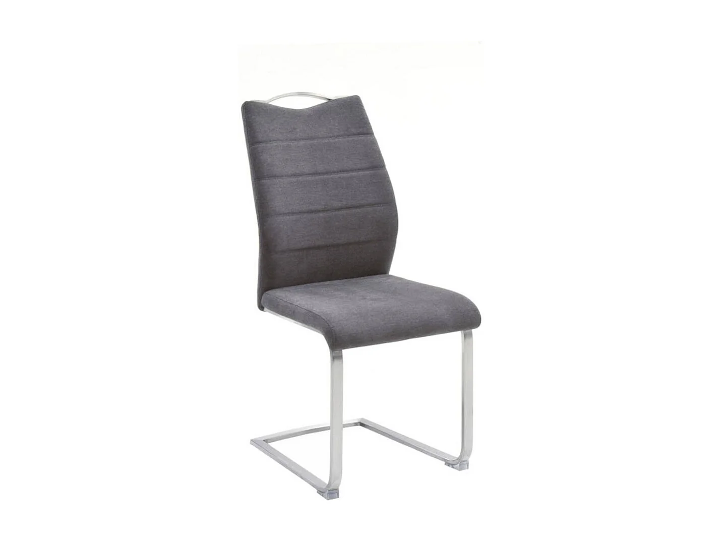 Schwingstuhl Esszimmerstuhl aus Webstoff mit Gestell aus Metall (2er Set)