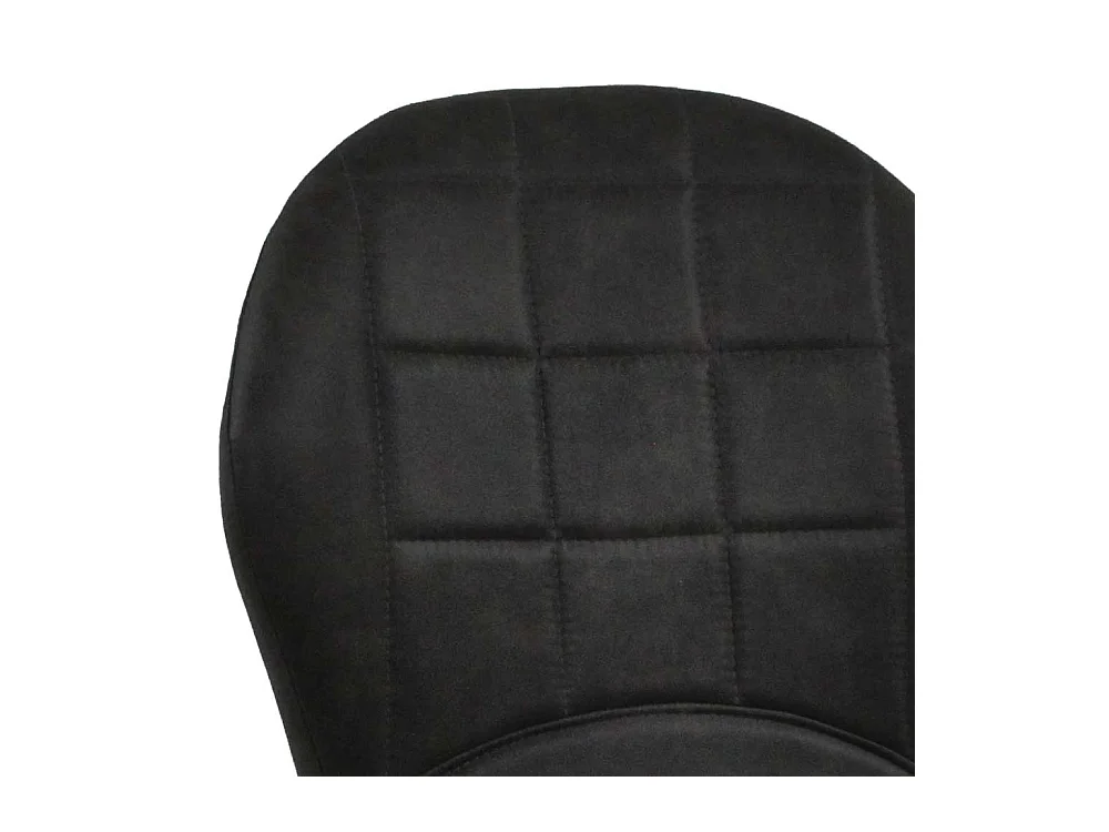 Esszimmerstühle in Dunkelgrau Microfaser Gestell aus Metall (2er Set)