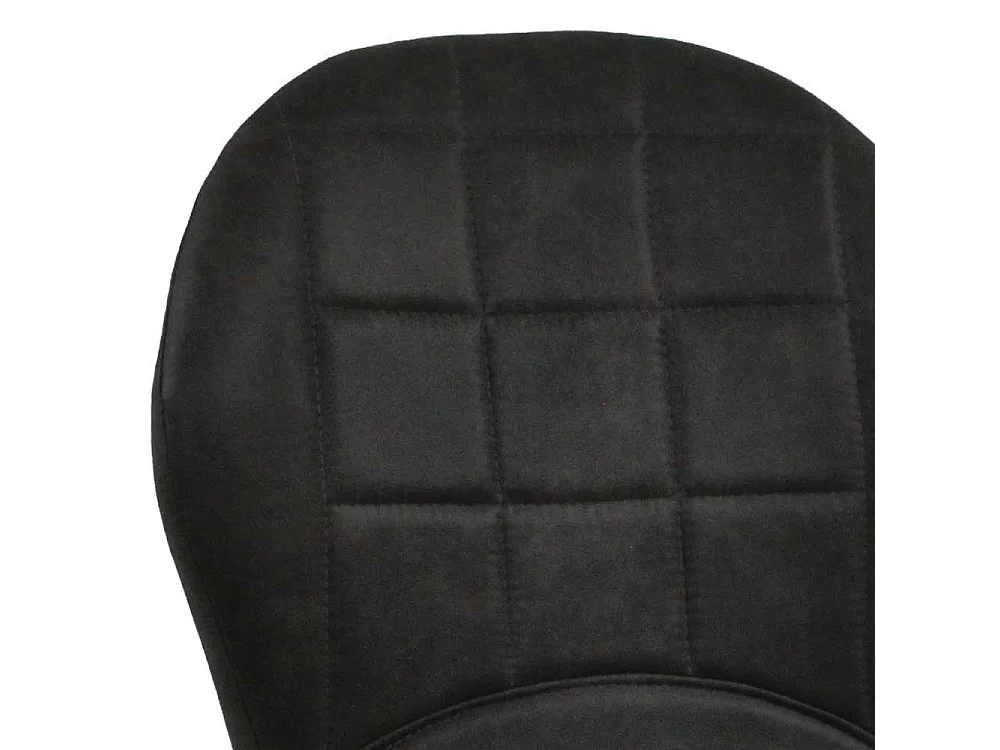 Esszimmerstühle in Dunkelgrau Microfaser Gestell aus Metall (2er Set)