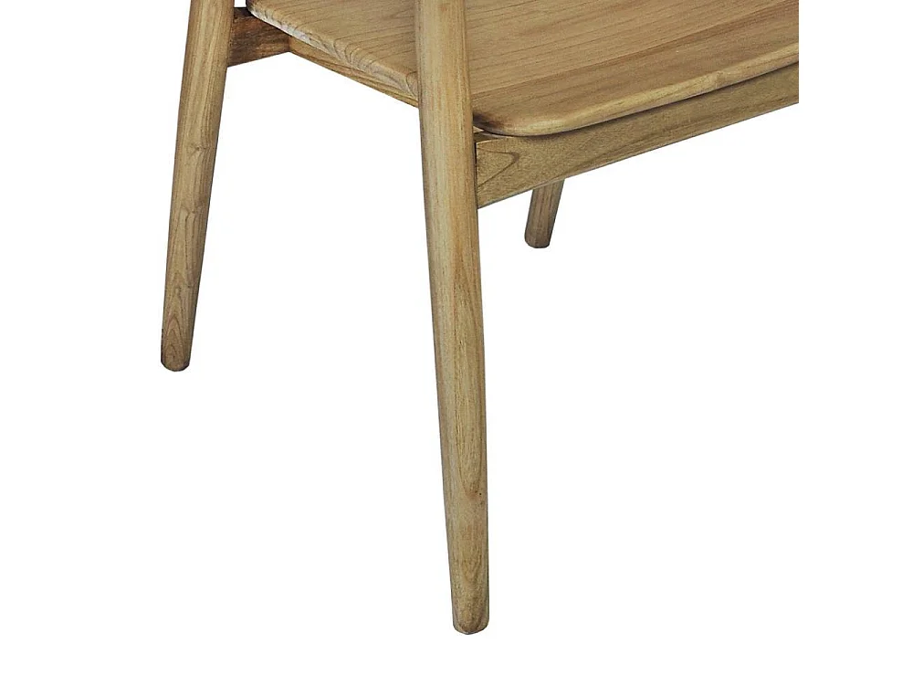 Massivholzsessel Esstischstuhl in Naturfarben im Skandi Design