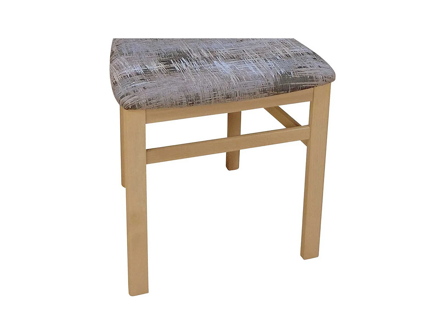 Esstischstuhl aus Massivholz Webstoff Bunt (2er Set)