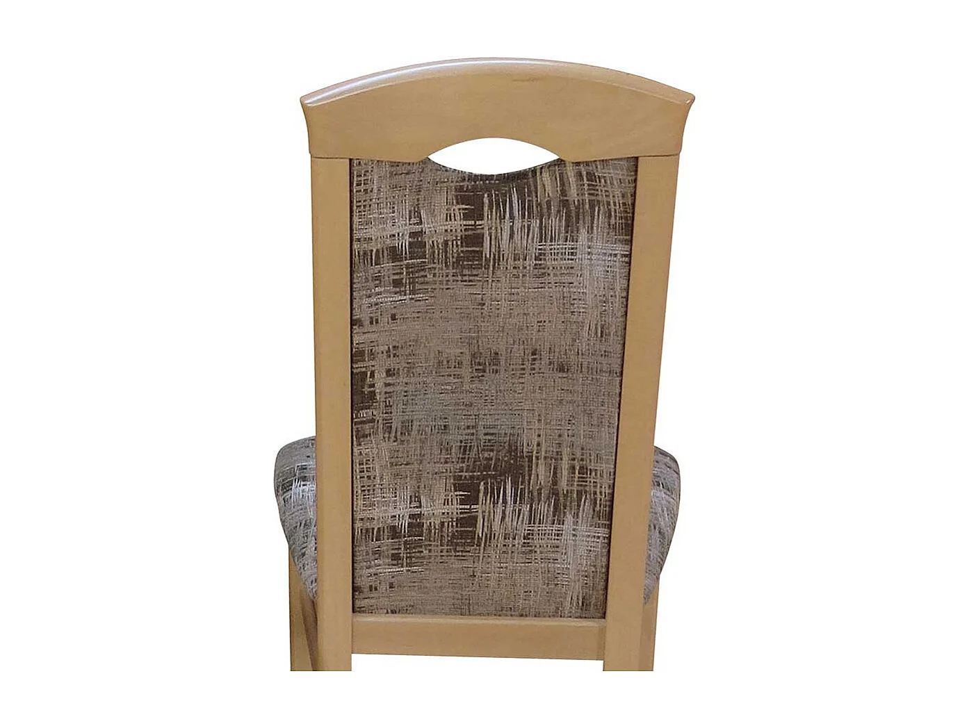 Esstischstuhl aus Massivholz Webstoff Bunt (2er Set)