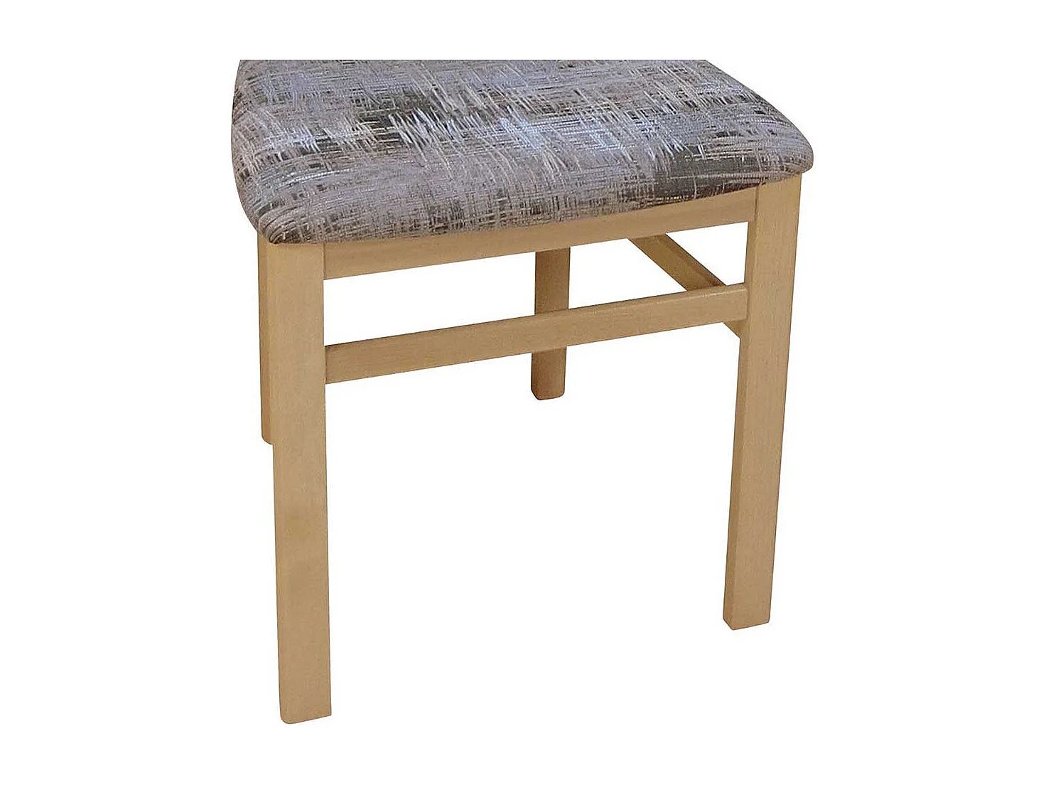 Esstischstuhl aus Massivholz Webstoff Bunt (2er Set)