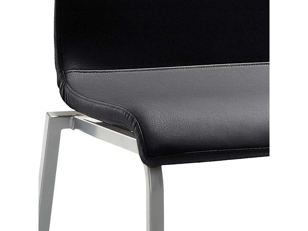 Stuhl Küche in Anthrazit Perlsilberfarben