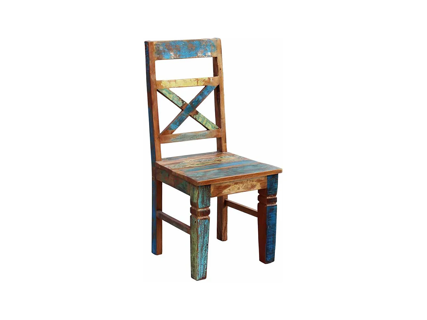 Küchenstuhl Set in Bunt Shabby Chic (2er Set)