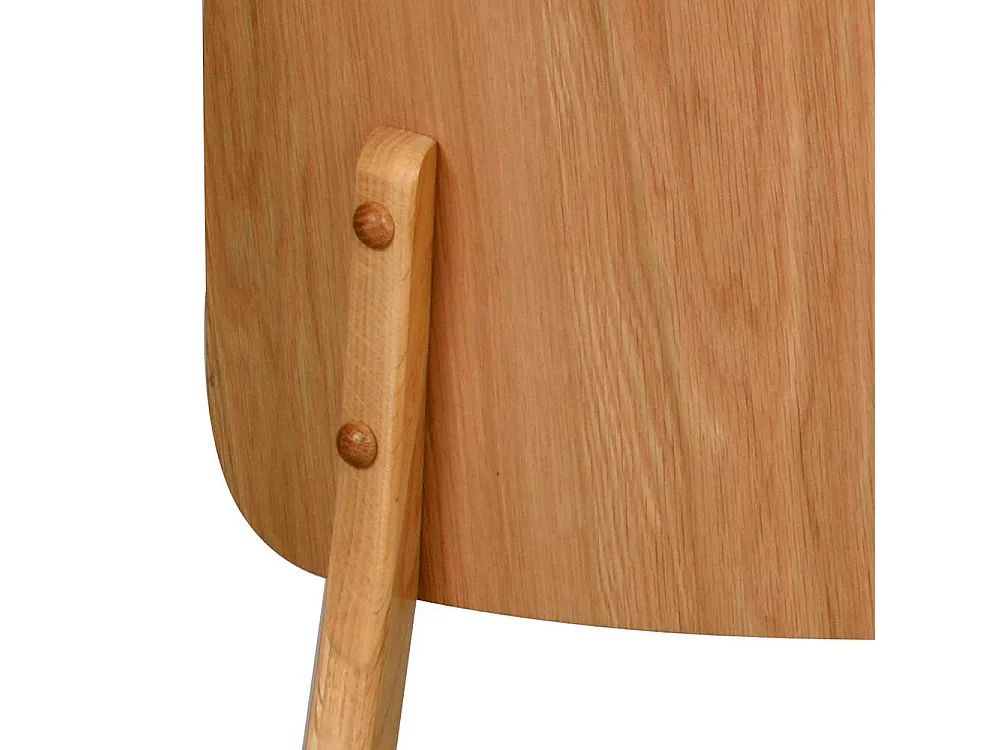 Massivholzstuhl Set aus Eiche Massivholz Webstoff in hell Grau (2er Set)